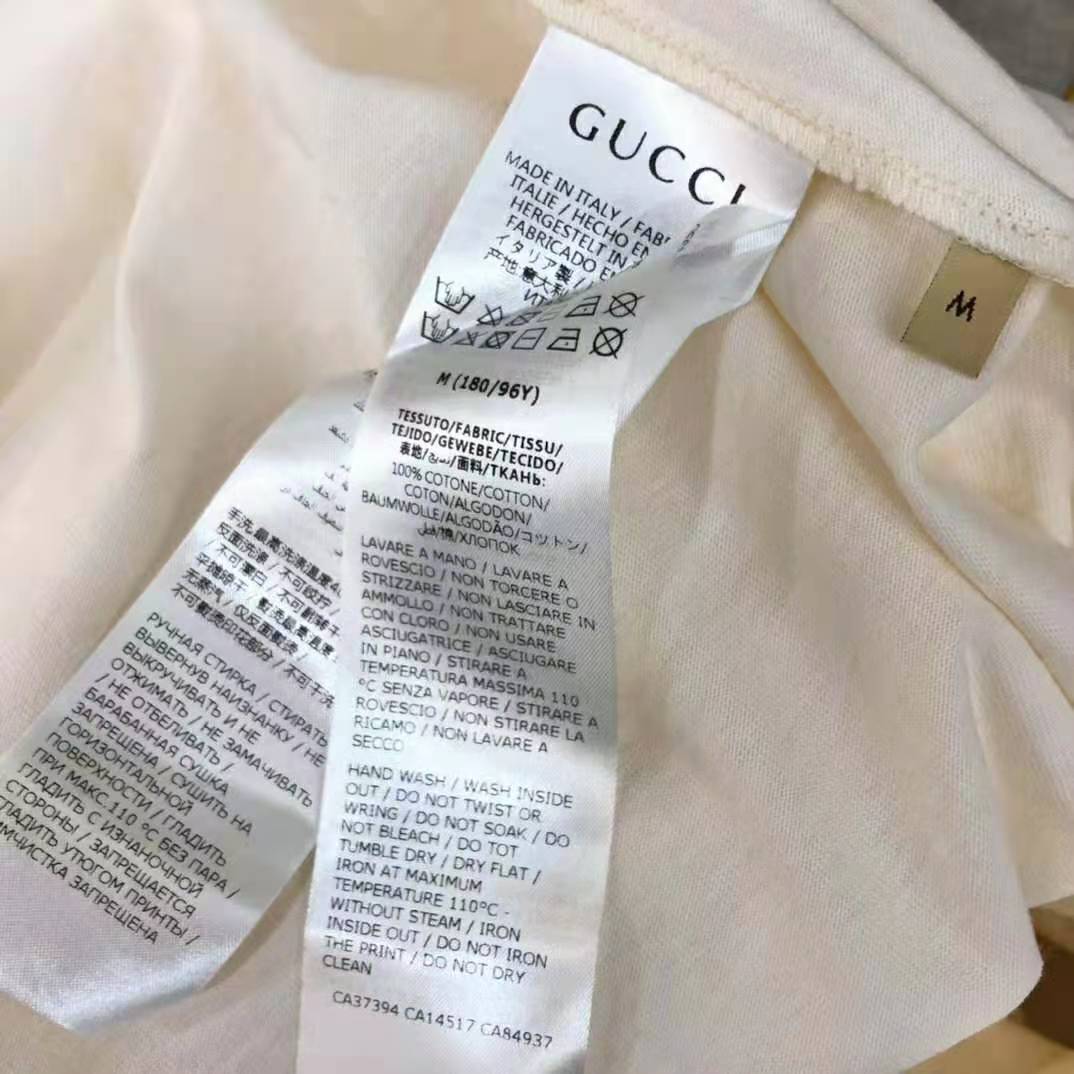 Gucci Men The North Face x Gucci Cotton T-Shirt Crewneck Jersey Oversize Fit