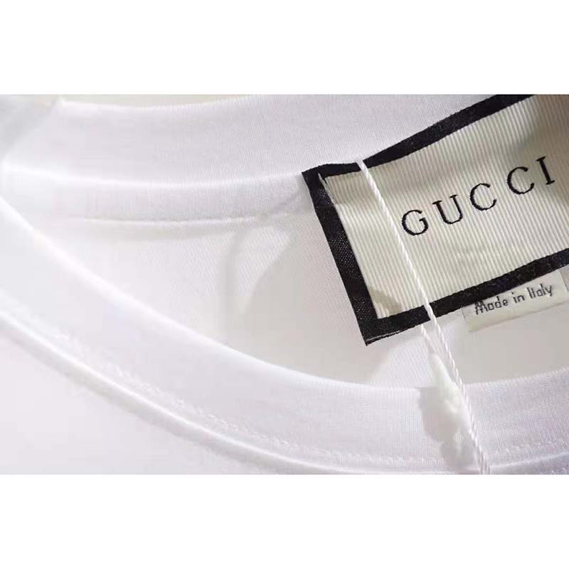 Gucci Women The North Face x Gucci Print Cotton T-Shirt Jersey Crewneck Short Sleeves