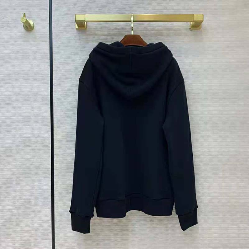 Gucci Men Disney x Gucci Donald Duck Hooded Sweatshirt Fixed Hood Oversize Fit Cotton