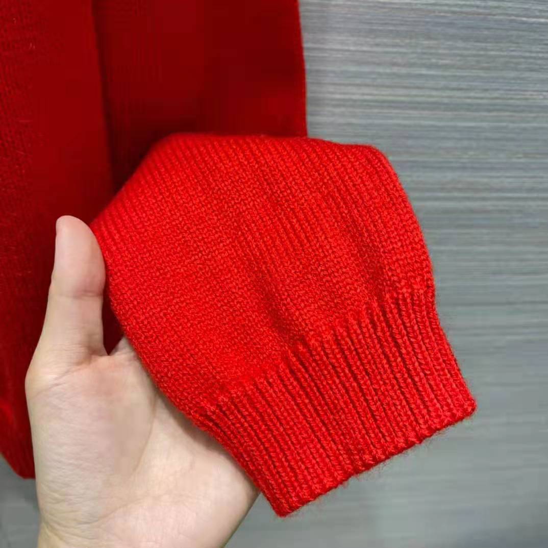 Gucci Men Doraemon x Gucci Wool Sweater Red Crewneck Label On the Back