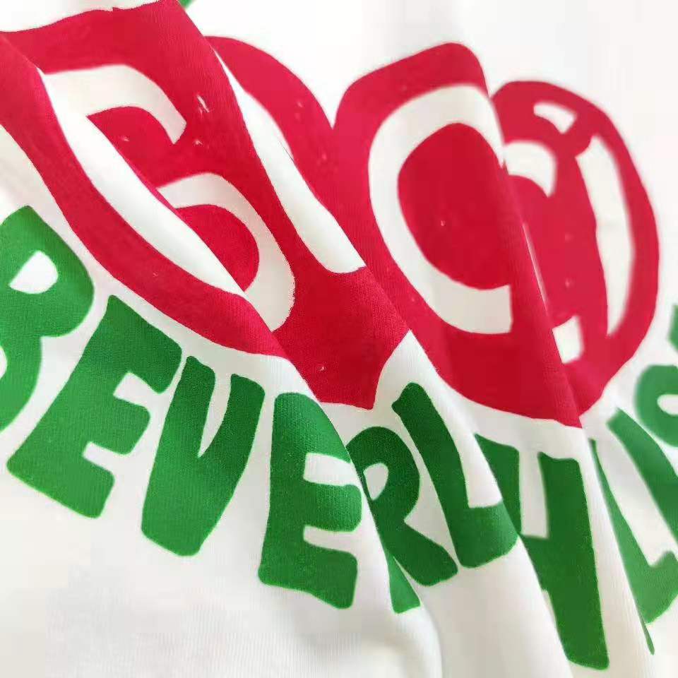 Gucci Men Gucci Beverly Hills Cherry Print T-Shirt Cotton Jersey Crewneck Short Sleeves