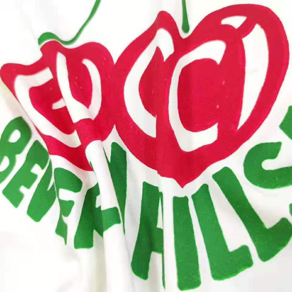Gucci Men Gucci Beverly Hills Cherry Print T-Shirt Cotton Jersey Crewneck Short Sleeves