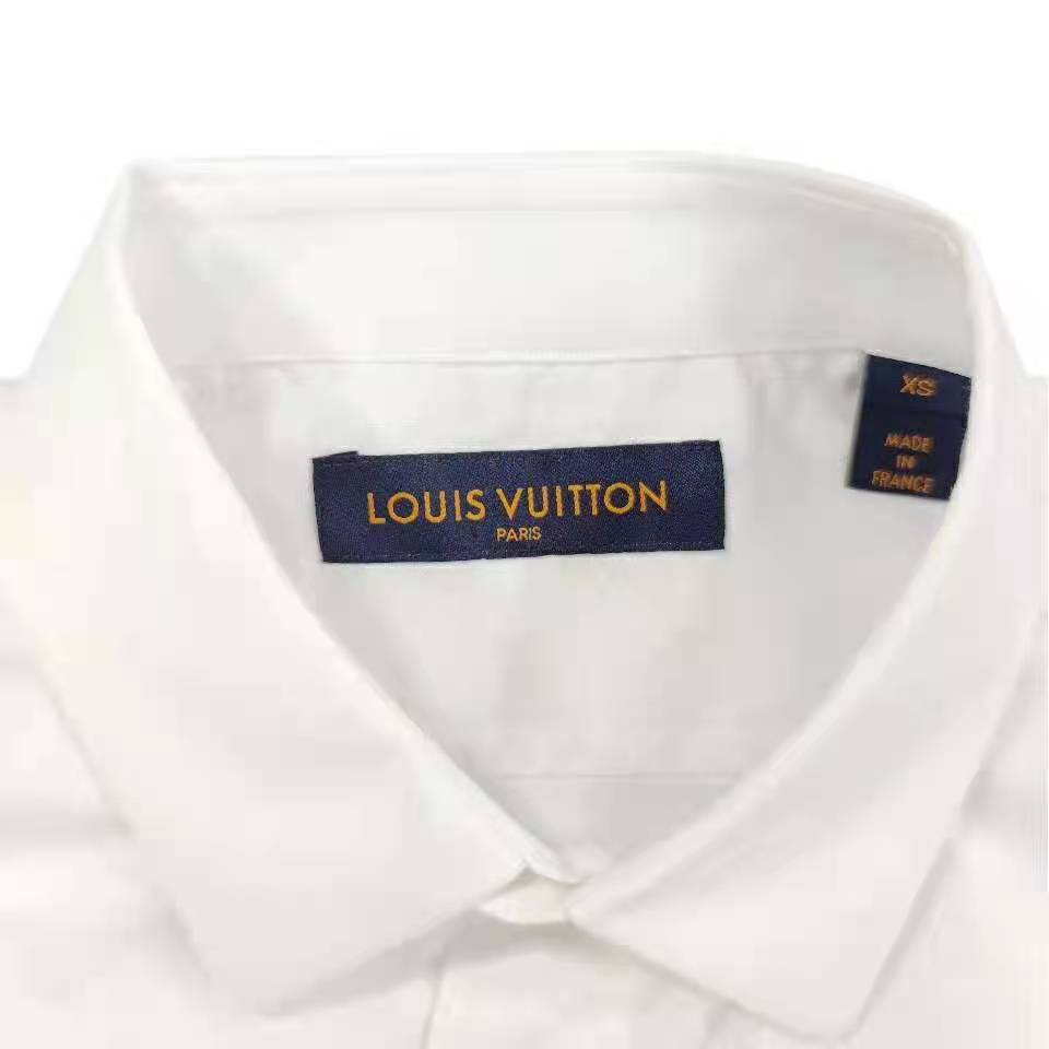 Louis Vuitton Women Multicolor Monogram Flowers Regular Shirt Cotton White