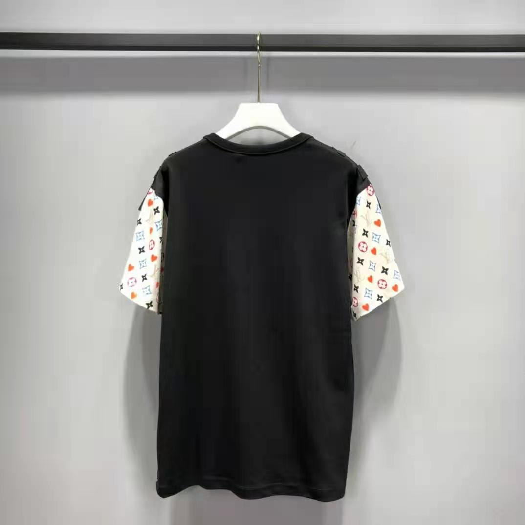 Louis Vuitton Men Game On Contrast Back Cotton T-Shirt Monogram Loop Details-White