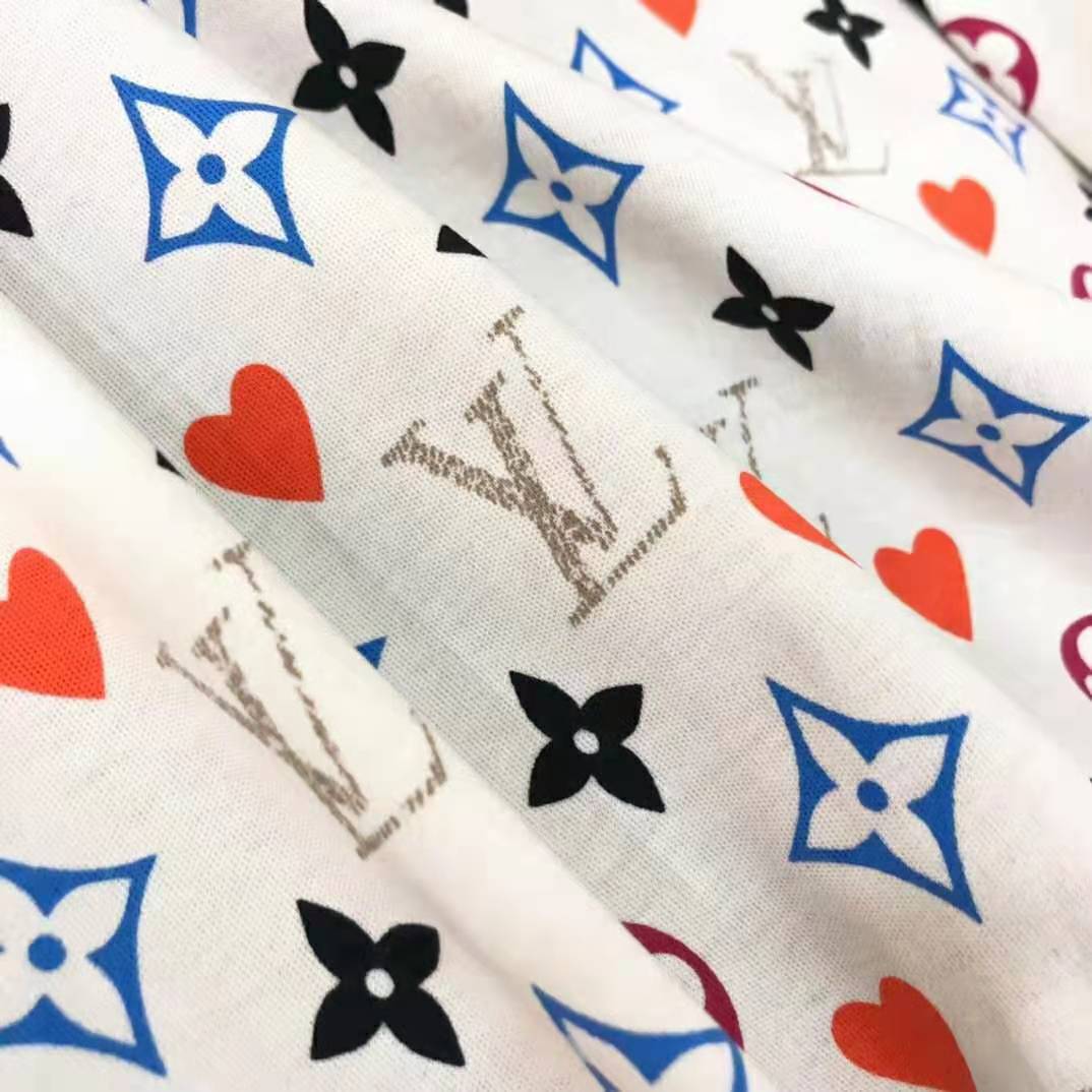 Louis Vuitton Men Game On Contrast Back Cotton T-Shirt Monogram Loop Details-White