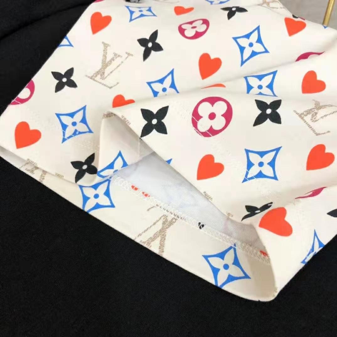 Louis Vuitton Men Game On Contrast Back Cotton T-Shirt Monogram Loop Details-White
