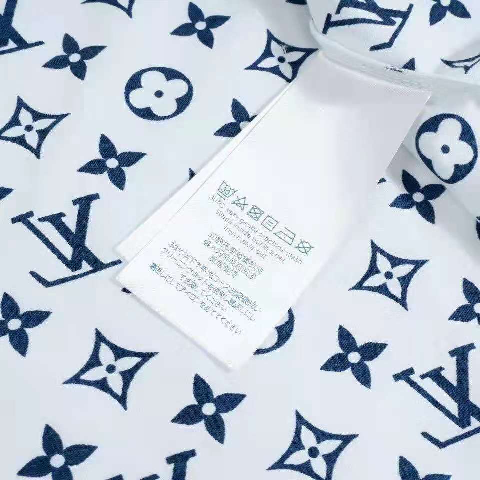 Louis Vuitton Men LV Escale Printed T-Shirt Monogram Cotton White Regular Fit