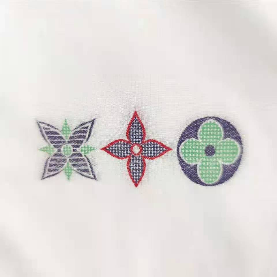Louis Vuitton Women Multicolor Monogram Flowers Regular Shirt Cotton White