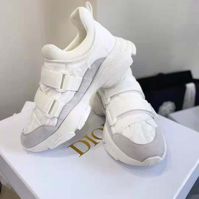 Dior Women D-Wander Sneaker Uber White Camouflage Technical Fabric