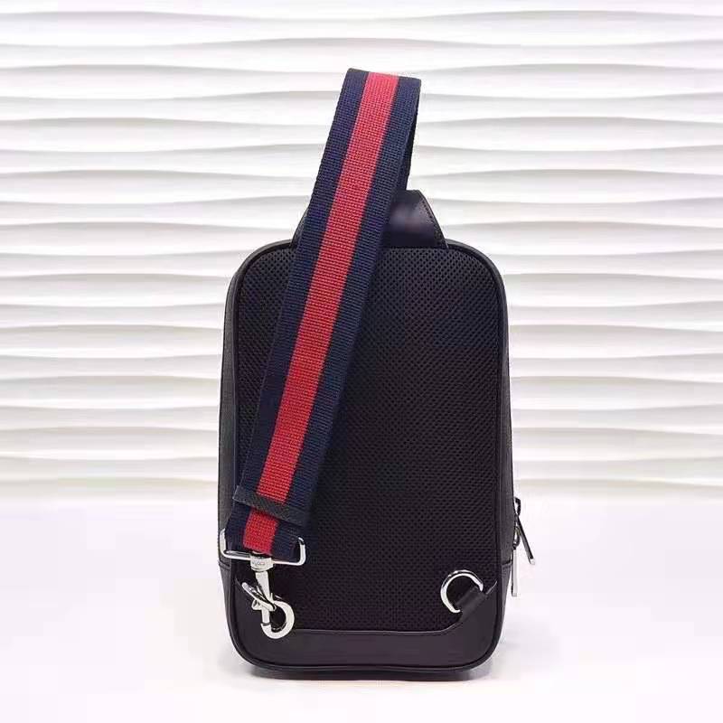 Gucci GG Unisex GG Black Belt Bag Black Grey Soft GG Supreme