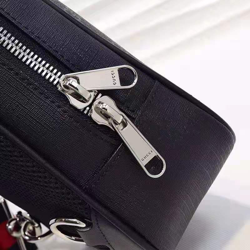 Gucci GG Unisex GG Black Belt Bag Black Grey Soft GG Supreme