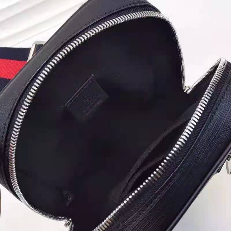 Gucci GG Unisex GG Black Belt Bag Black Grey Soft GG Supreme