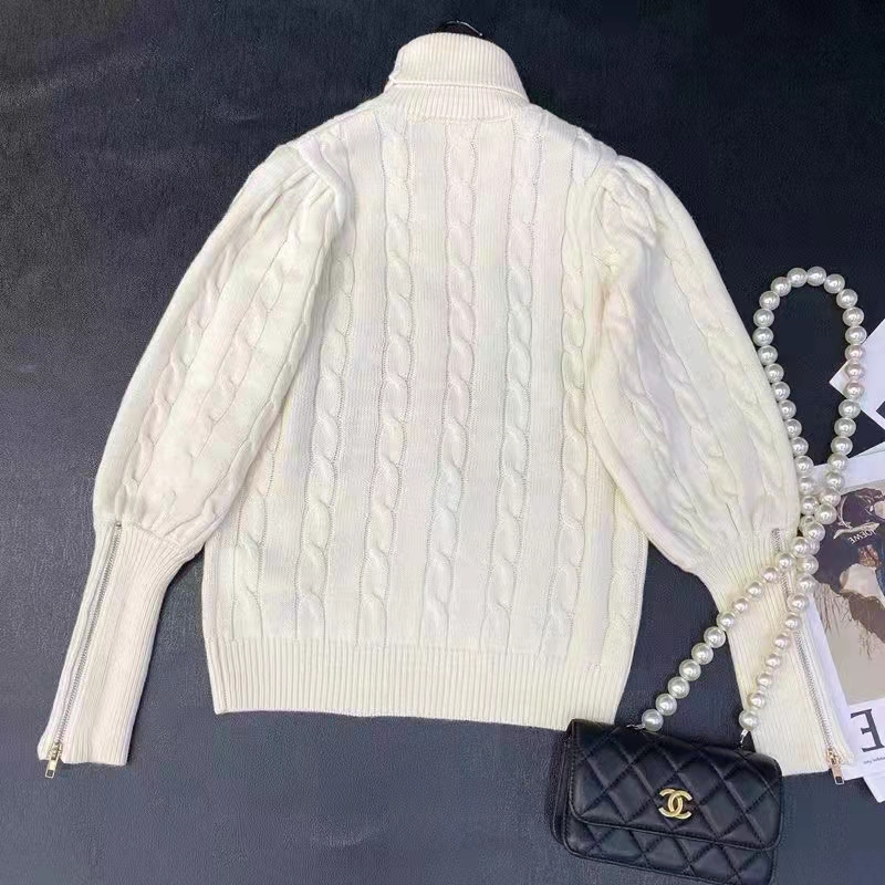 Gucci Women The North Face x Gucci Sweater Ivory Soft Wool