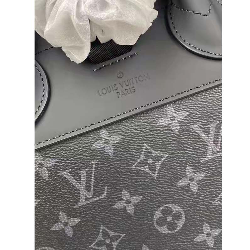 Louis Vuitton LV Unisex Steamer Backpack Black Monogram Eclipse Canvas