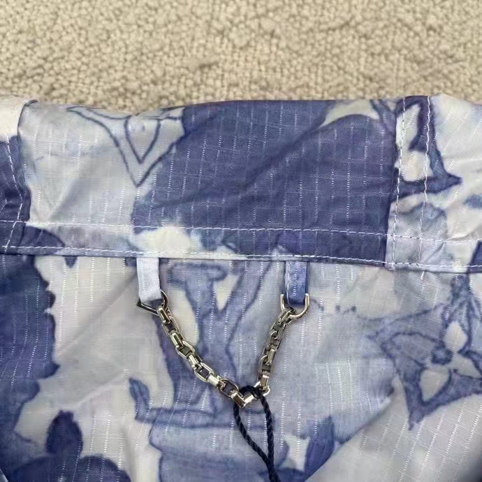 Louis Vuitton LV Women Blue Watercolor Windbreaker 100% Polyamide Indigo Regular Fit