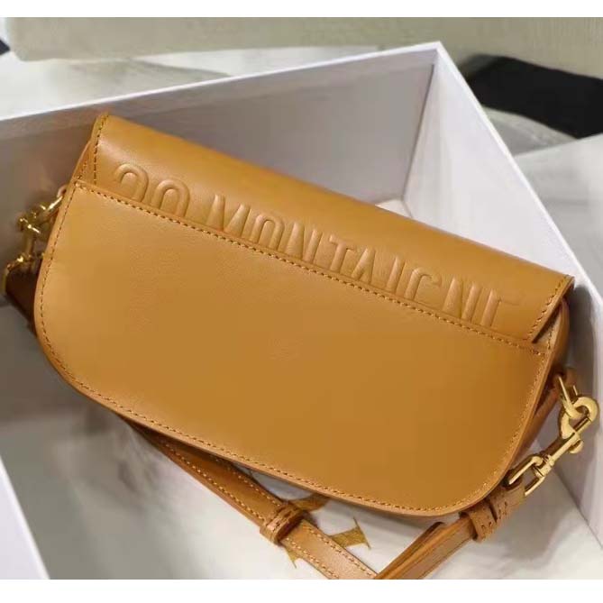 Dior Women CD Dior Bobby East-West Bag Amber Box Calfskin