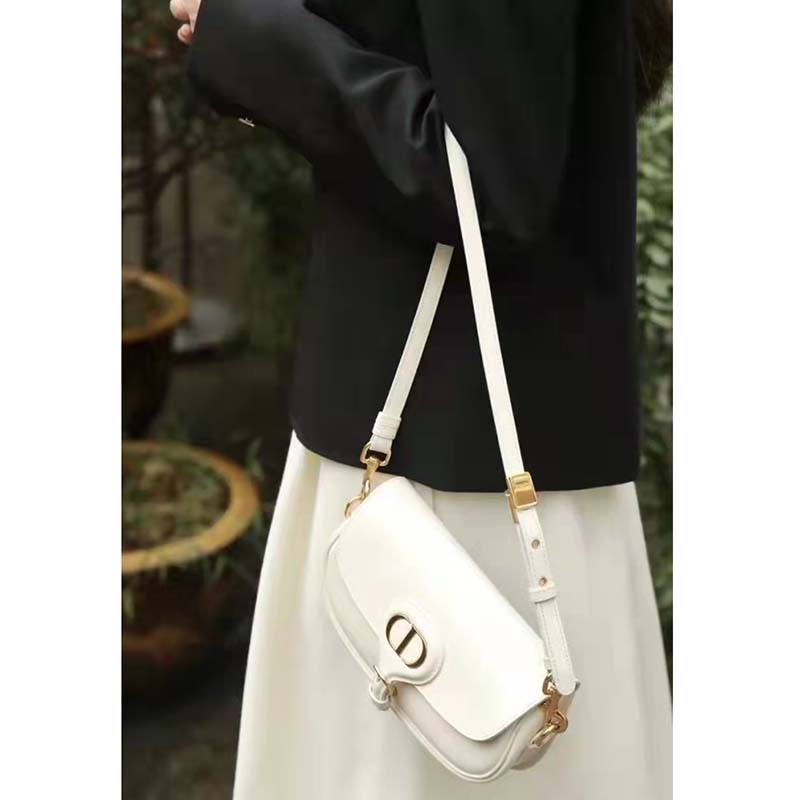 Dior Women CD Dior Bobby East-West Bag Latte Box Calfskin