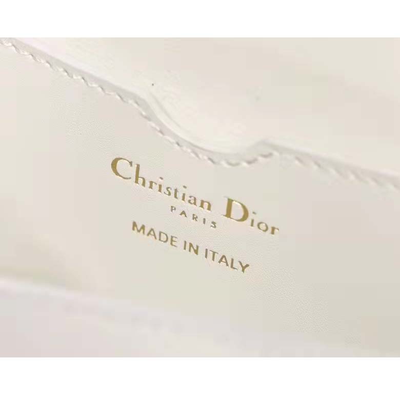 Dior Women CD Dior Bobby East-West Bag Latte Box Calfskin