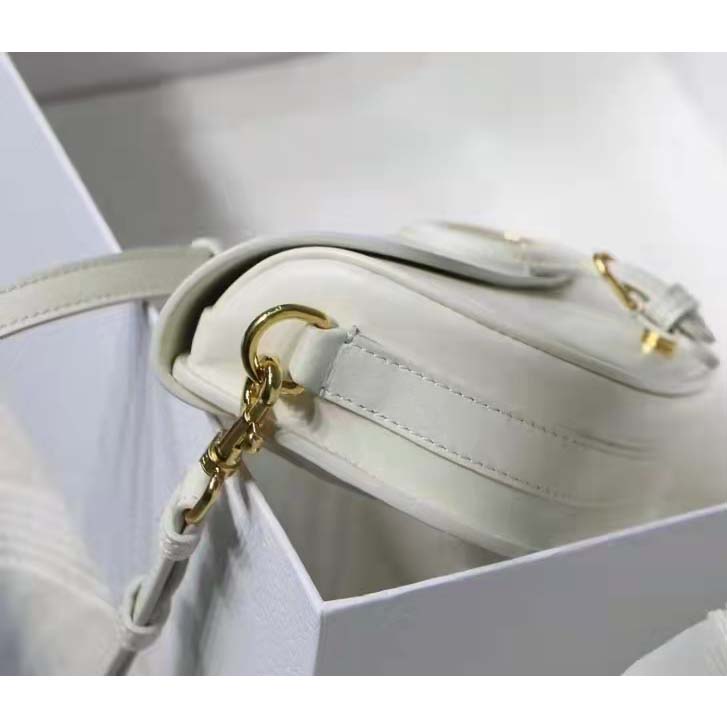 Dior Women CD Dior Bobby East-West Bag Latte Box Calfskin