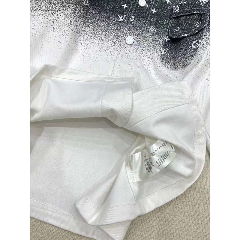Louis Vuitton Women LV Workwear Shirt Cotton Grey Loose Fit