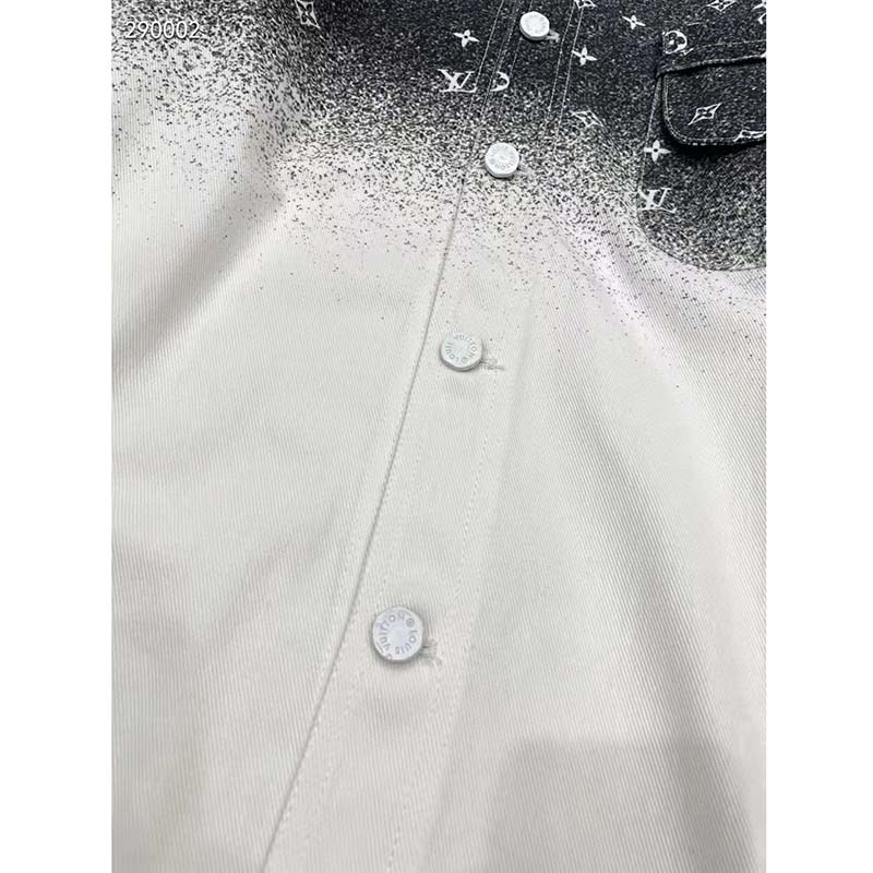 Louis Vuitton Women LV Workwear Shirt Cotton Grey Loose Fit