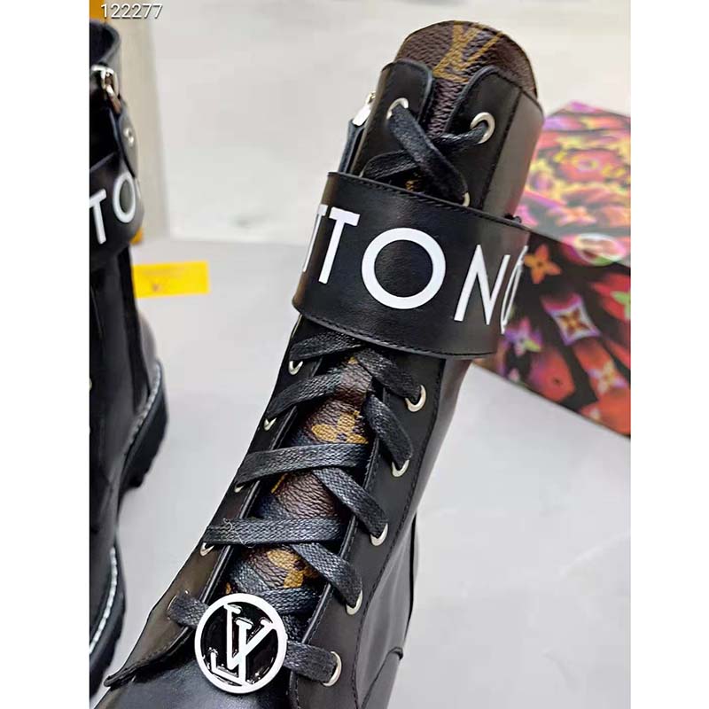 Louis Vuitton Unisex Territory Flat Ranger Black Calf Leather LV Circle