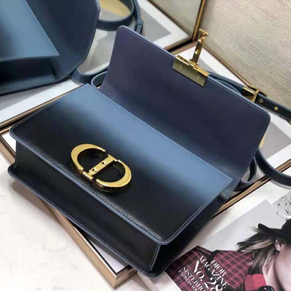 Dior Women 30 Montaigne Bag Lndigo Blue Gradient Calfskin