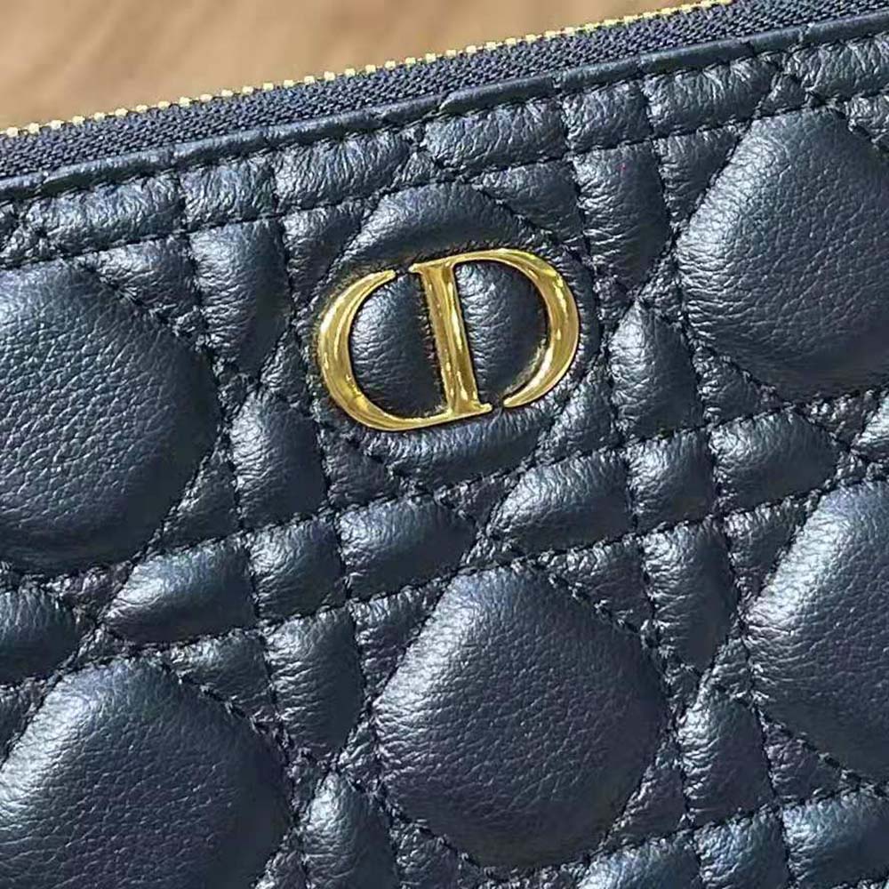 Dior Women Large Dior Caro Daily Pouch Cannage Calfskin