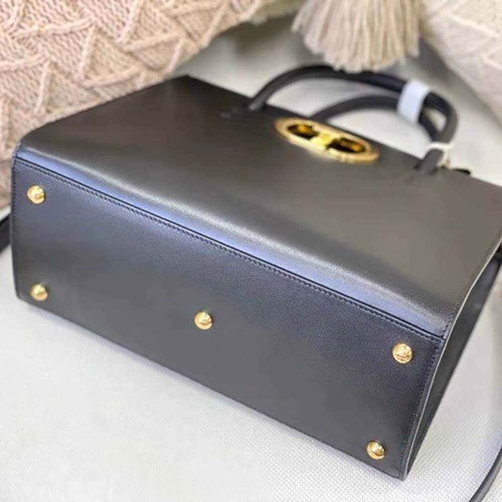 Dior Women Large ST Honore Tote Black Box Calfskin