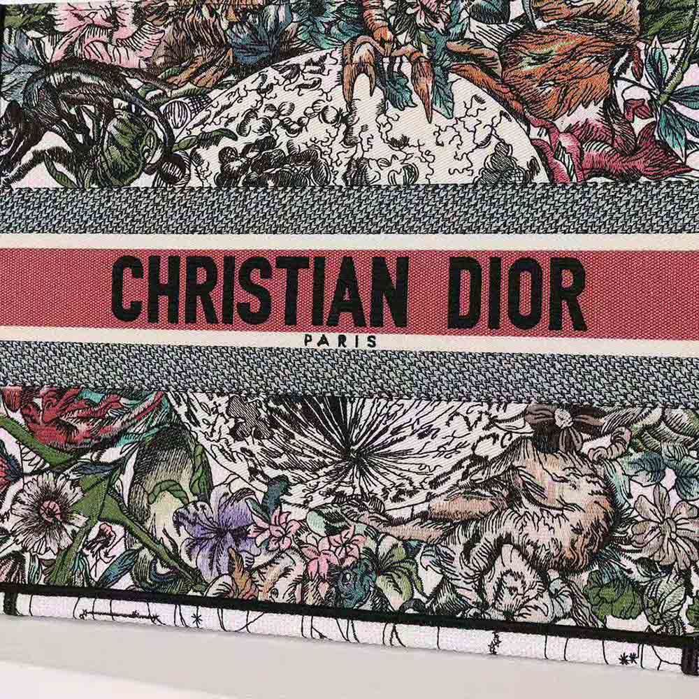 Dior Women Medium Dior Book Tote Multicolor Dior Constellation Embroidery