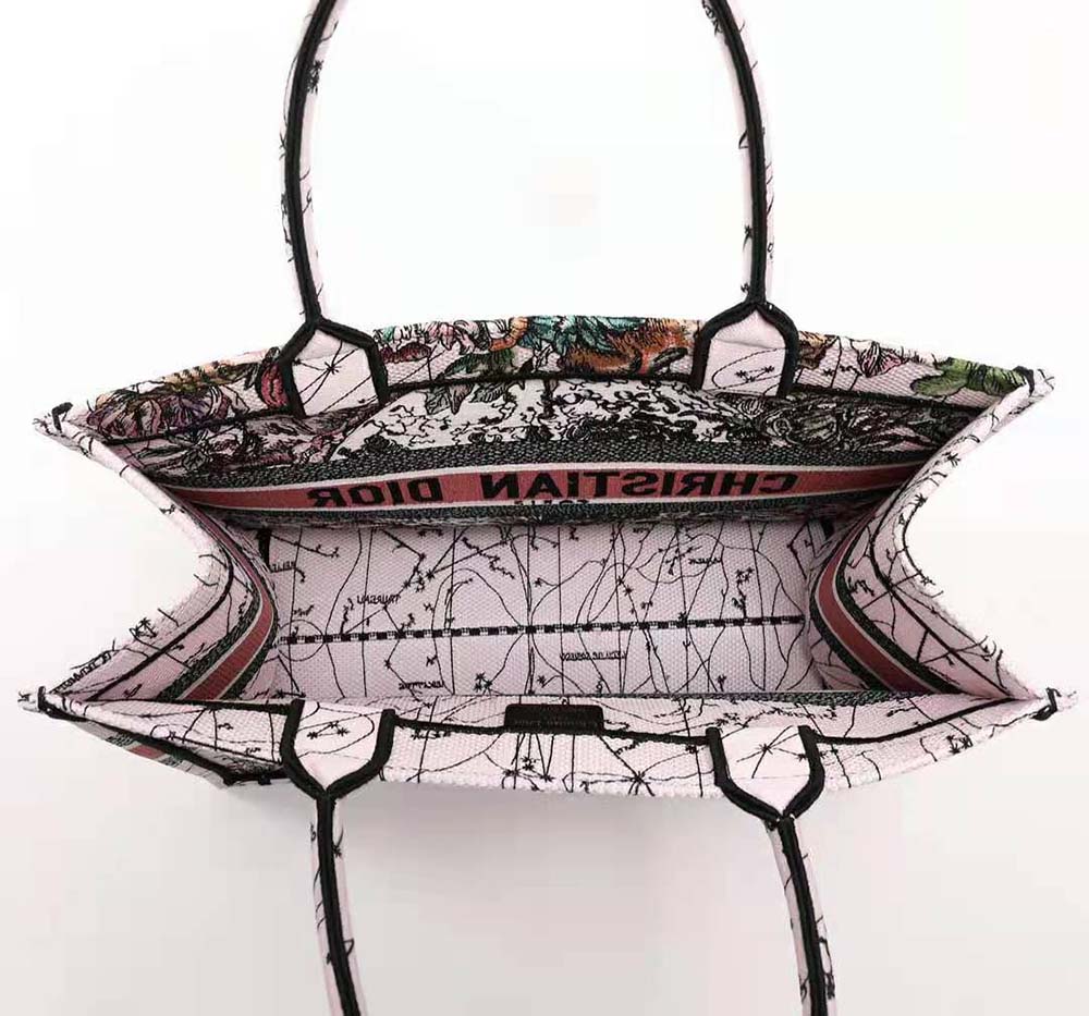 Dior Women Medium Dior Book Tote Multicolor Dior Constellation Embroidery