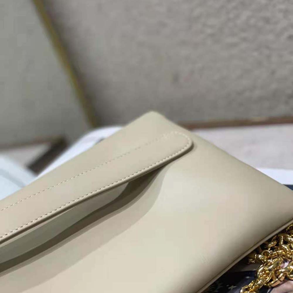 Dior Women Medium Diordouble Bag Smooth Calfskin-Beige