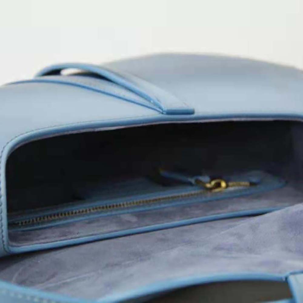 Dior Women Saddle Bag Indigo Blue Gradient Calfskin