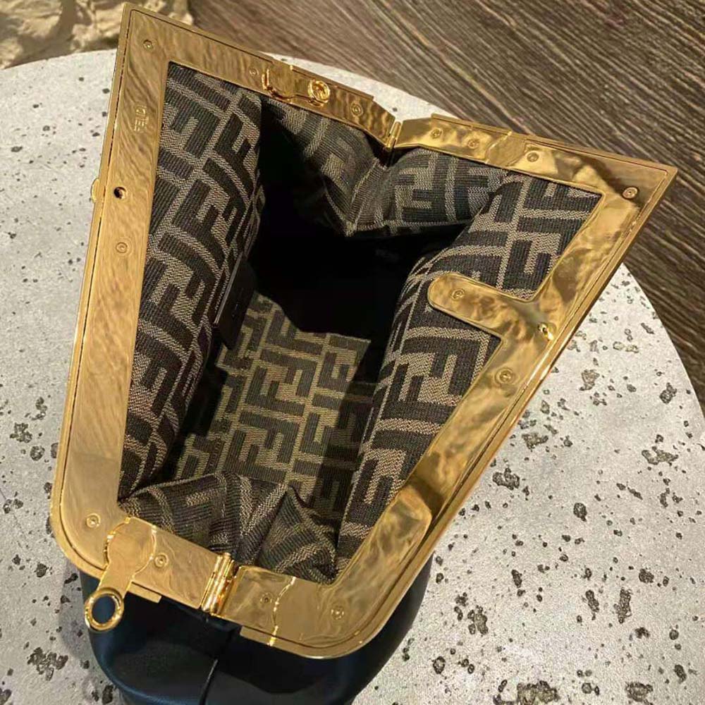 Fendi Women First Medium Nappa Leather Bag-Black