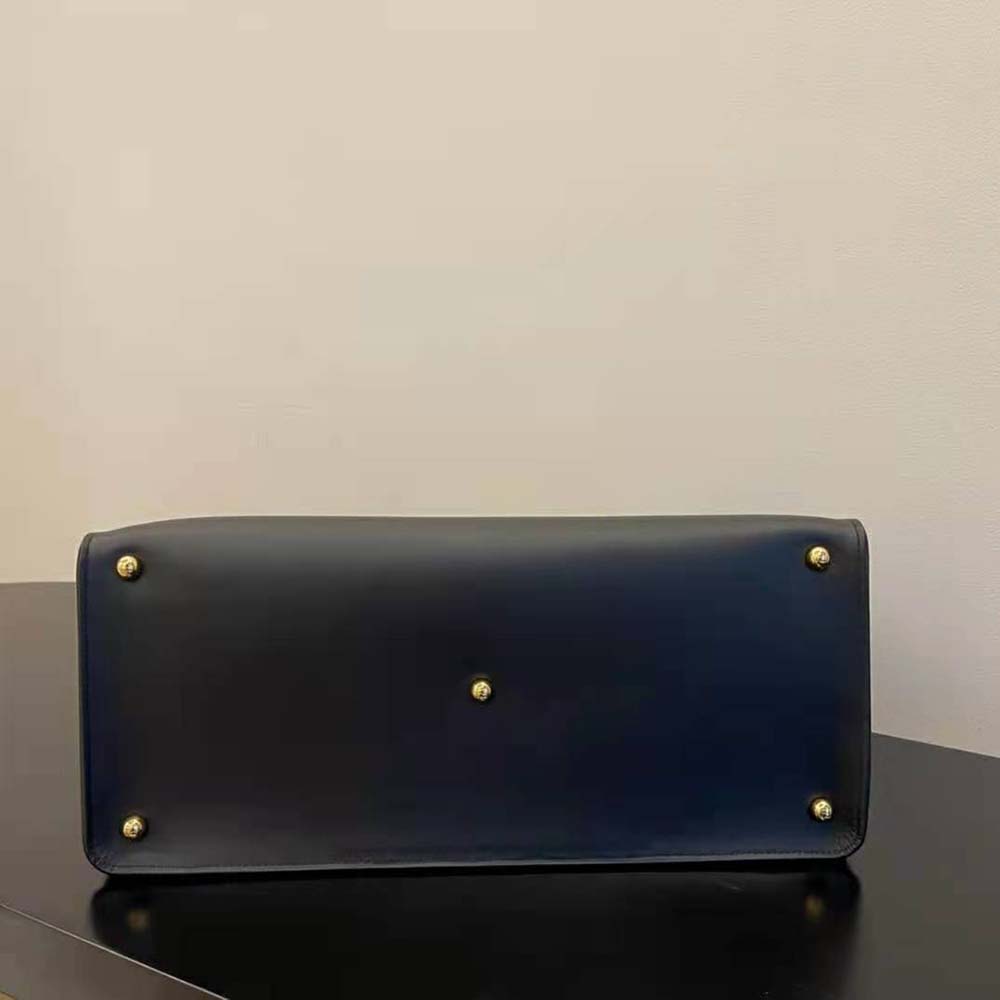 Fendi Women Way Medium Made of Camellia-Colored Leather Bag-Black