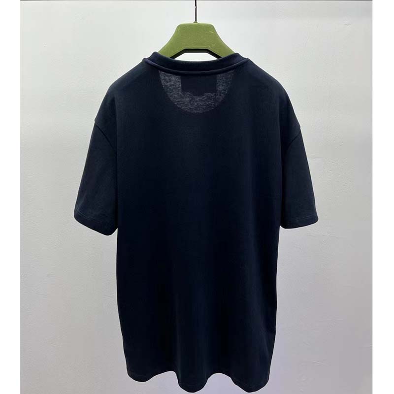 Gucci GG Women Cotton Jersey ‘Gucci Firenze 1921’ T-Shirt Crewneck Oversize Fit