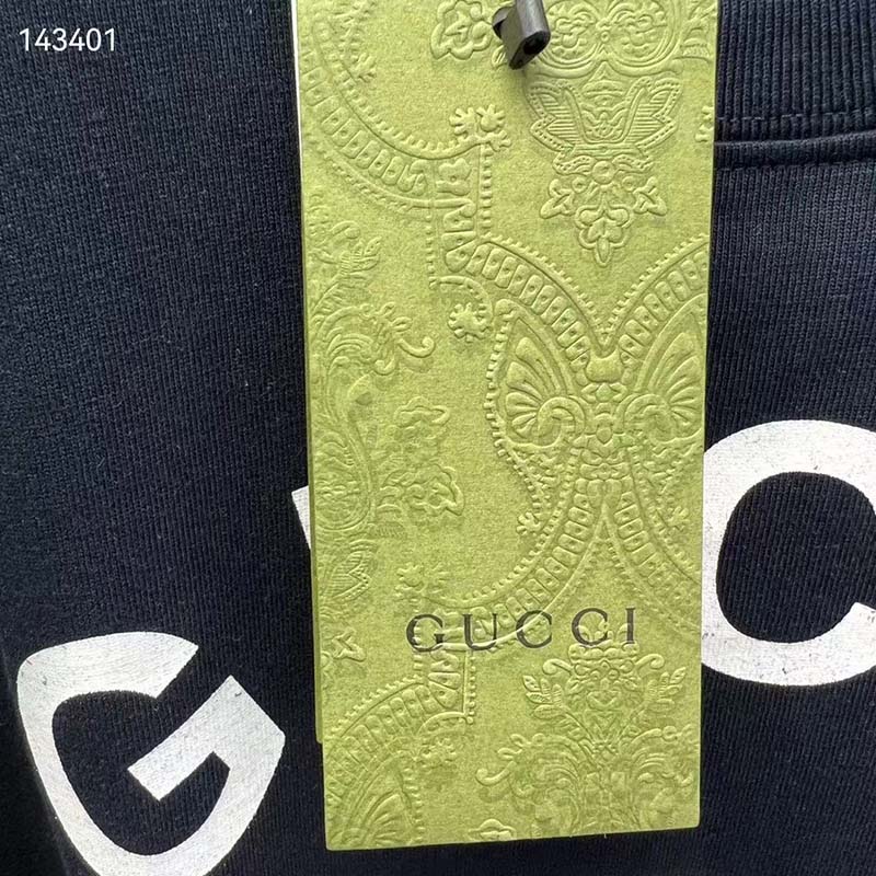 Gucci GG Women Cotton Jersey ‘Gucci Firenze 1921’ T-Shirt Crewneck Oversize Fit