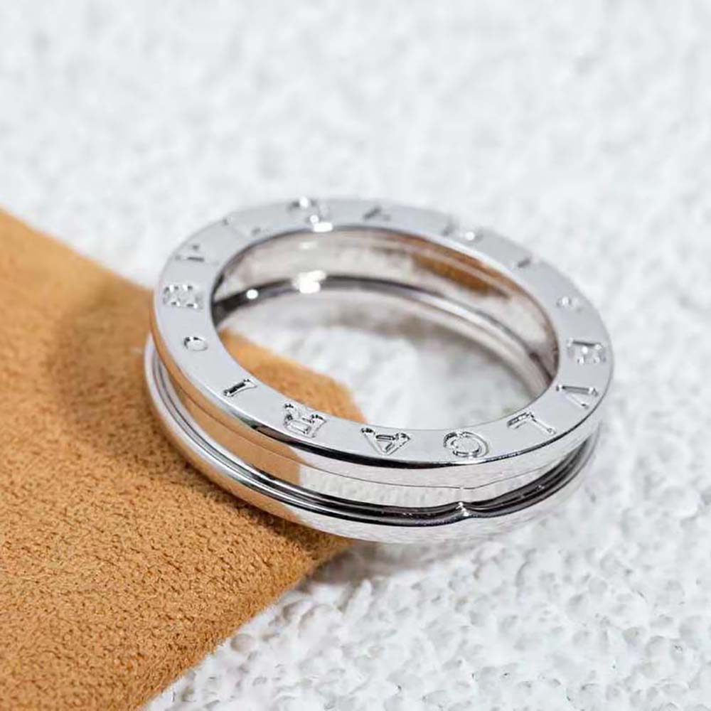 Bvlgari Women B.Zero1 One-Band Ring in 18 KT White Gold