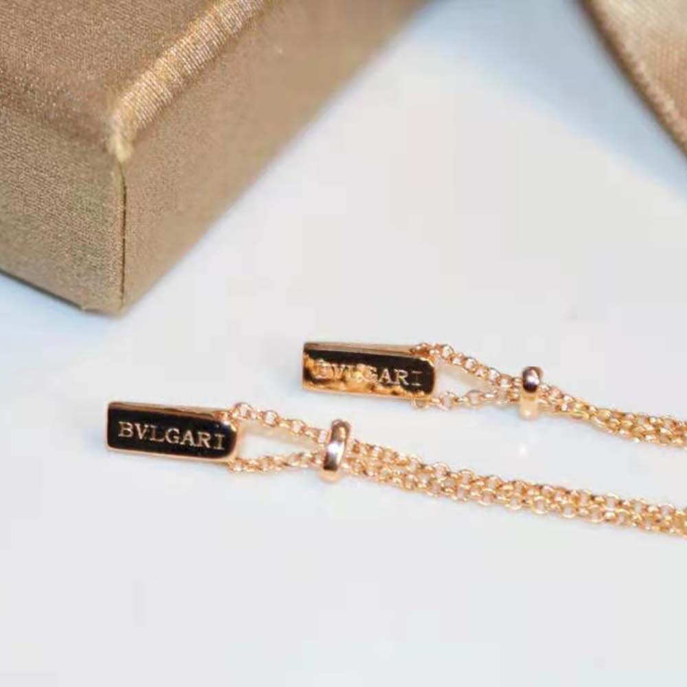 Bvlgari Women BVLGARI BVLGARI Gelati 18 KT Rose Gold Soft Bracelet-Green