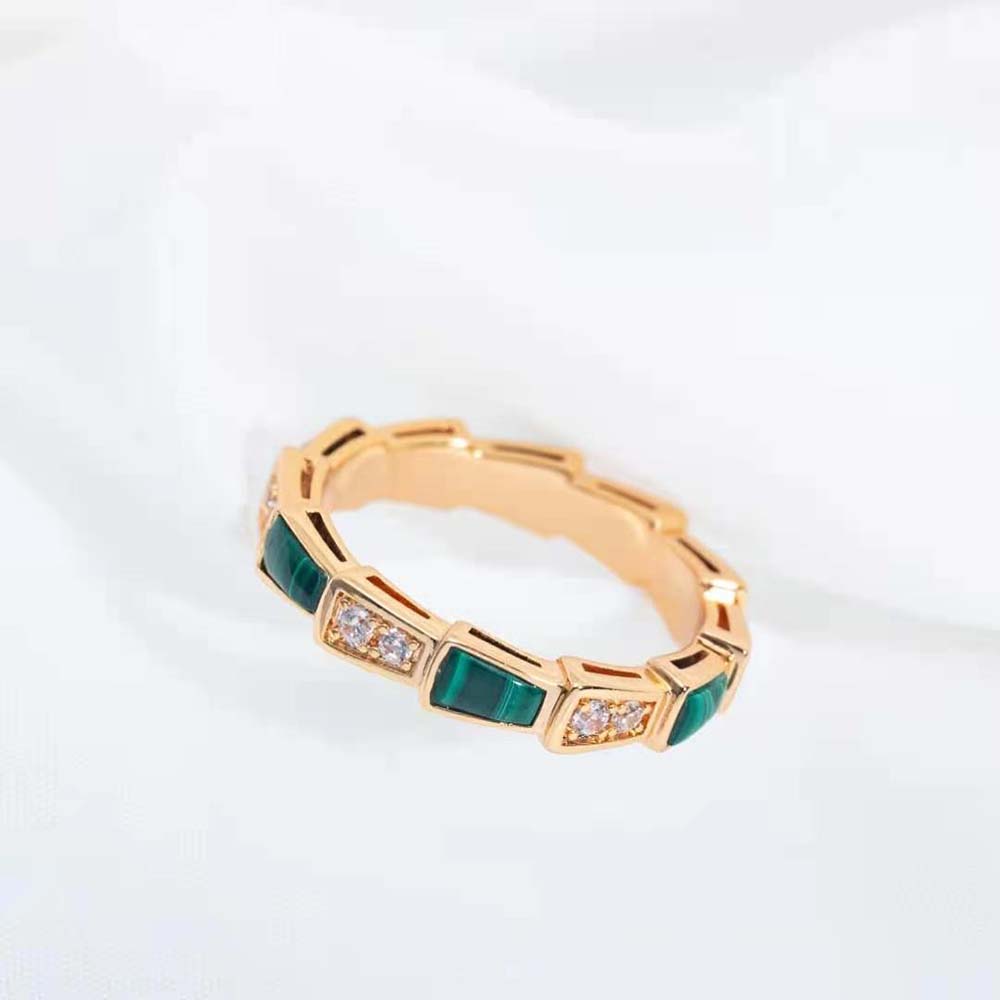 Bvlgari Women Use of Unconventional Materials Serpenti Viper Ring