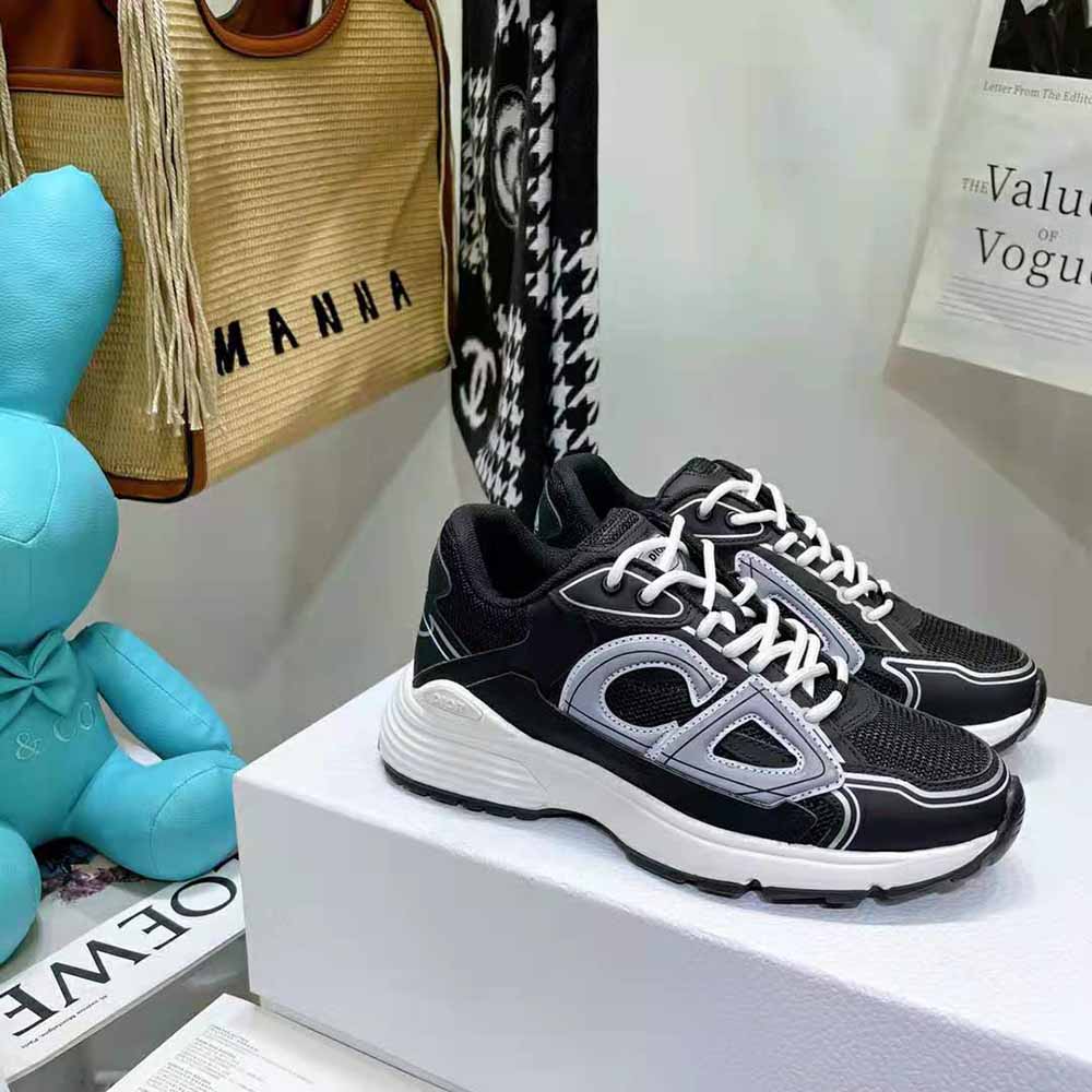 Dior Men B30 Sneaker Black Mesh and Technical Fabric