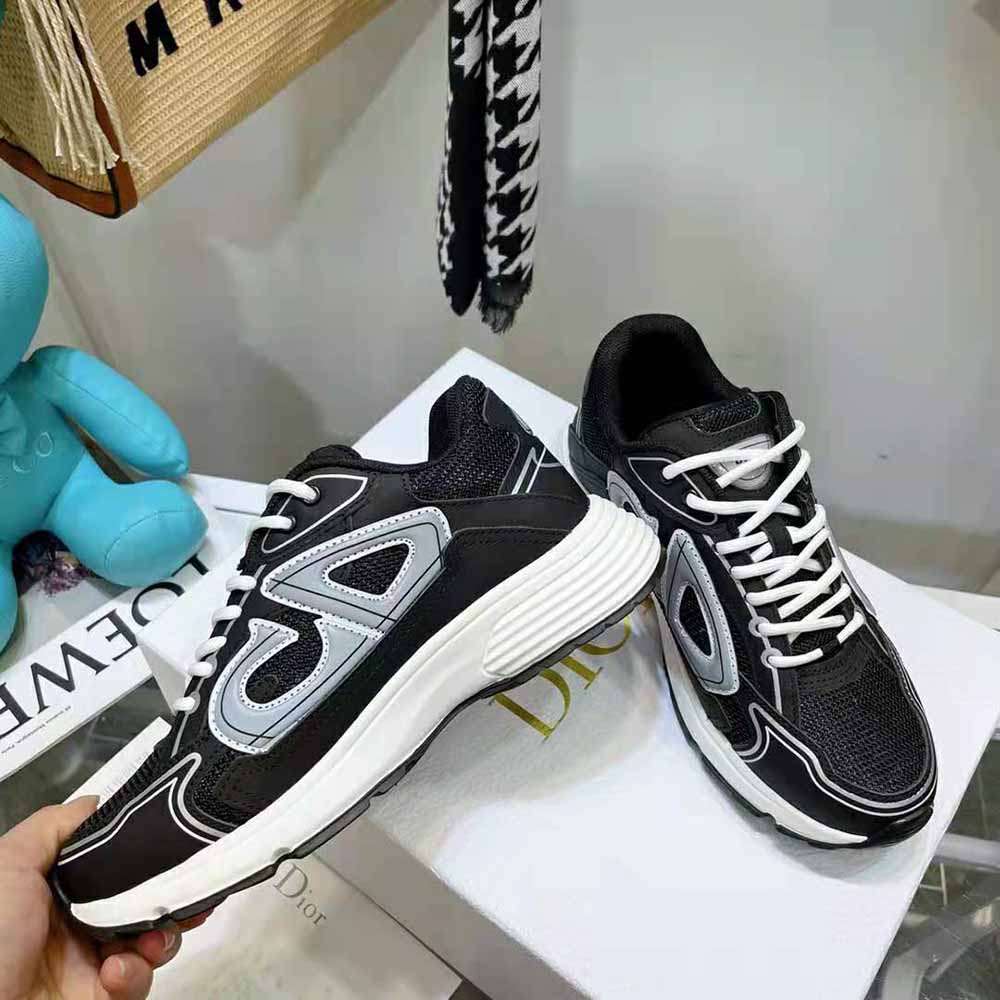 Dior Men B30 Sneaker Black Mesh and Technical Fabric