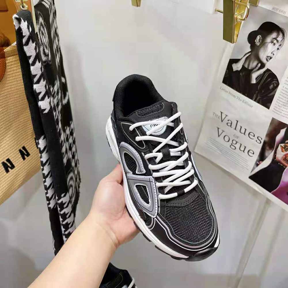 Dior Men B30 Sneaker Black Mesh and Technical Fabric