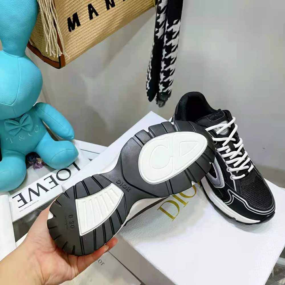 Dior Men B30 Sneaker Black Mesh and Technical Fabric