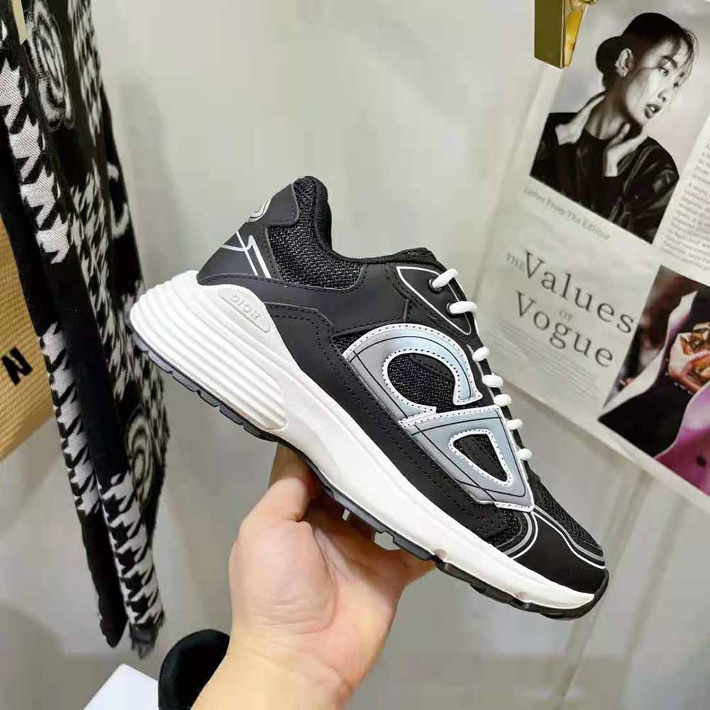 Dior Men B30 Sneaker Black Mesh and Technical Fabric