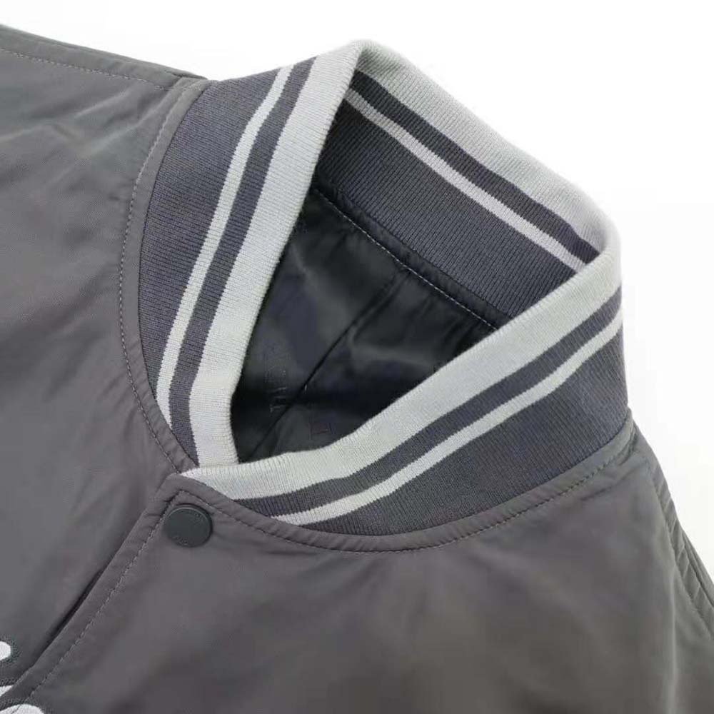 Dior Men Christian Dior Atelier Teddy Blouson Gray Technical Faille