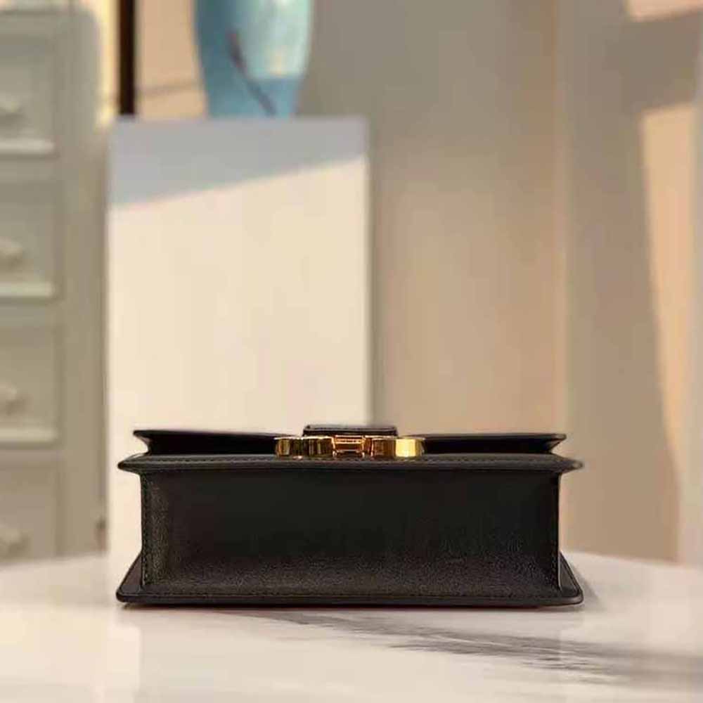 Dior Women 30 Montaigne Bag Des Vents Box Calfskin-Black