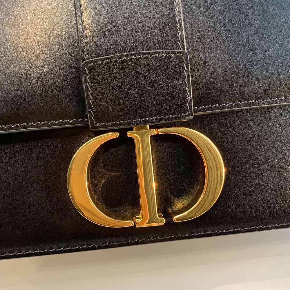 Dior Women 30 Montaigne Bag Des Vents Box Calfskin-Black