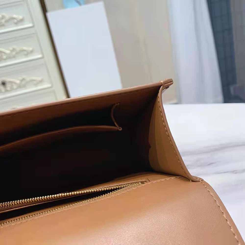 Dior Women 30 Montaigne Bag Des Vents Box Calfskin-Brown