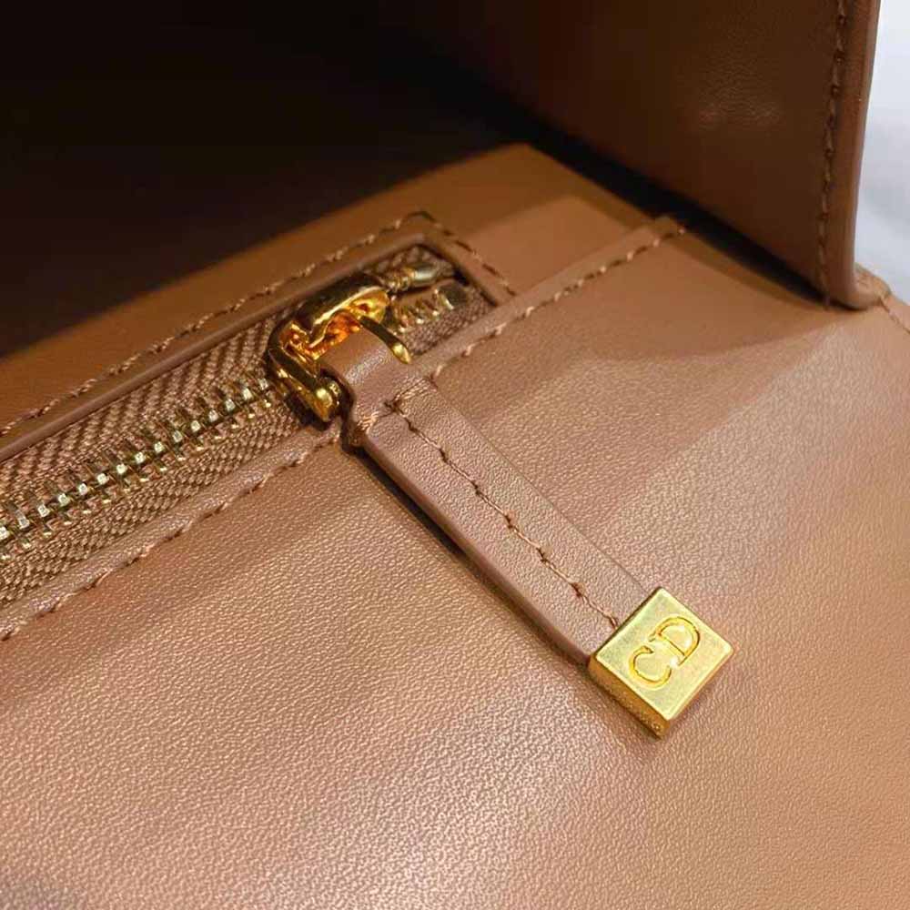 Dior Women 30 Montaigne Bag Des Vents Box Calfskin-Brown